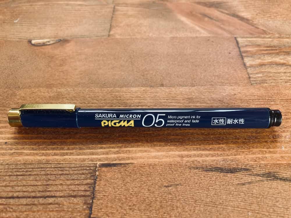 ピグマの0.5ミリのペン